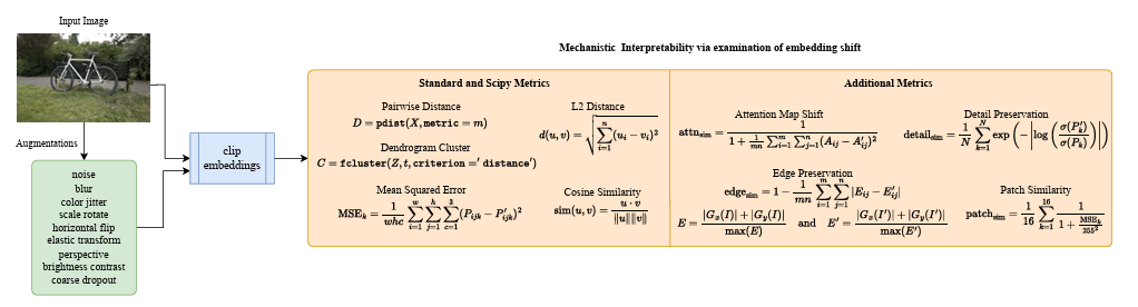 Embedding Shift Dissection on CLIP
